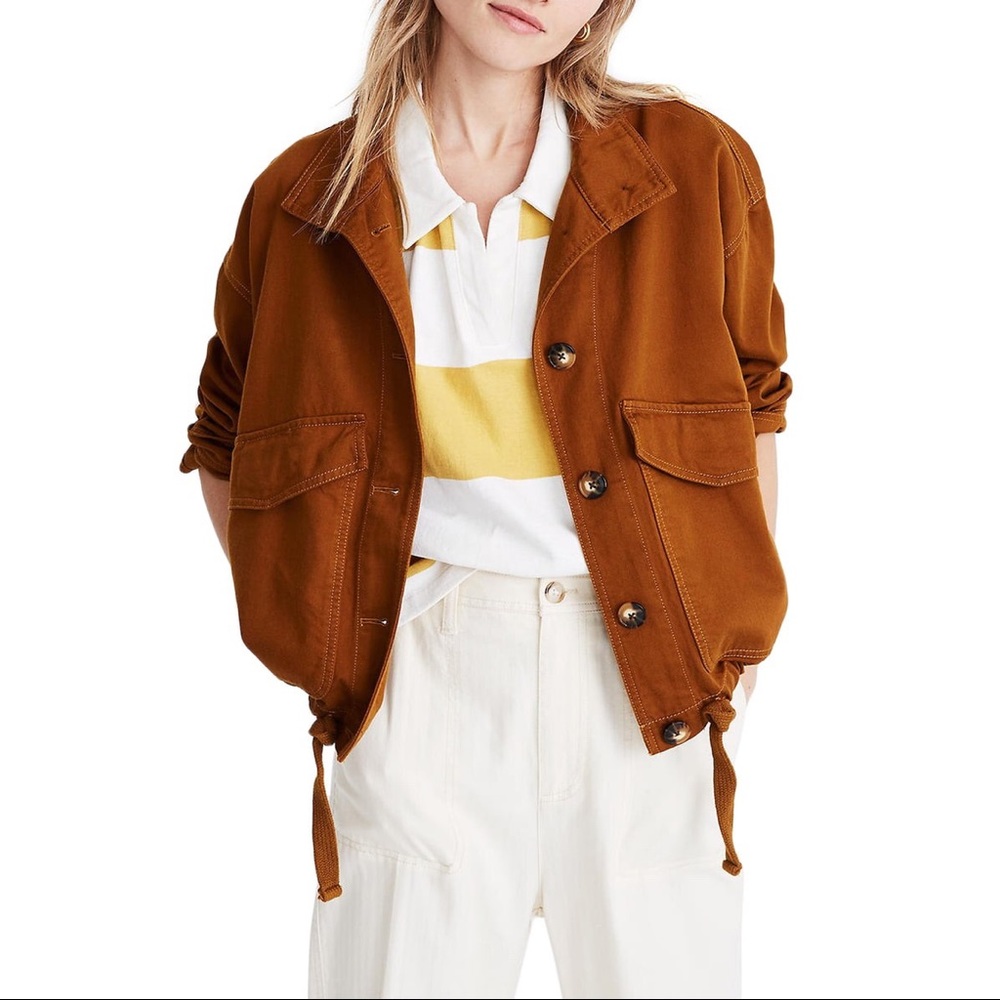 Madewell Beachmont Dried Cedar Slouchy Jacket M